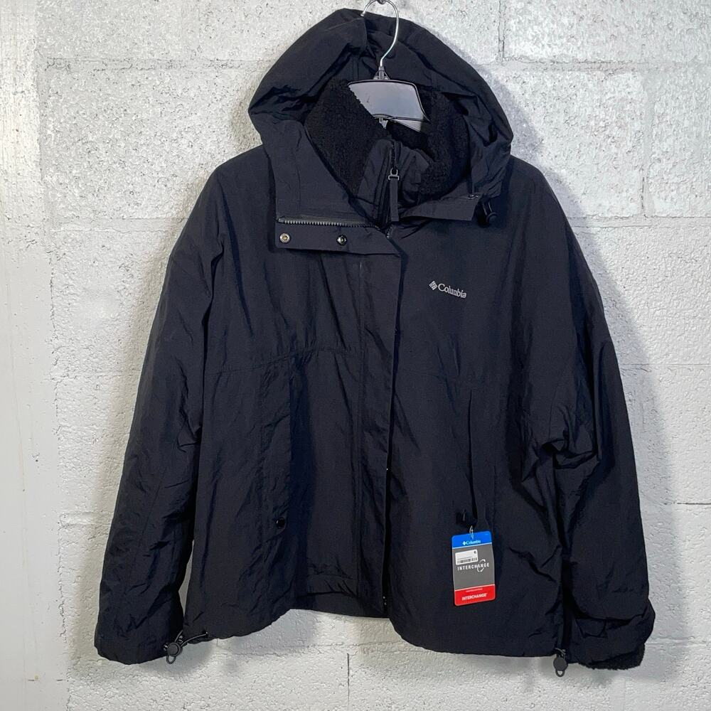 Columbia W Laurelwoods II Interchange Hooded Jacket black Large